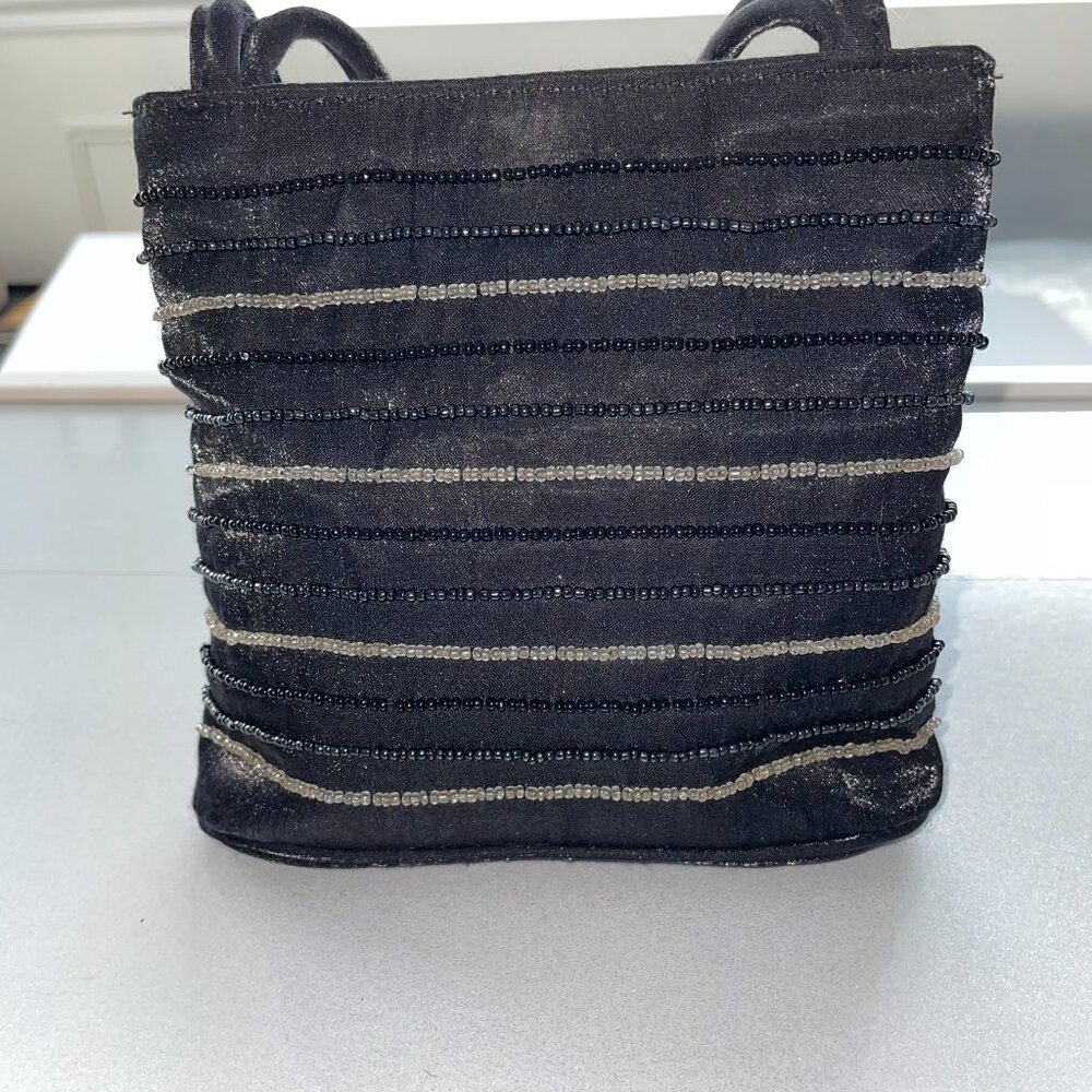 Black Beaded Evening Bag